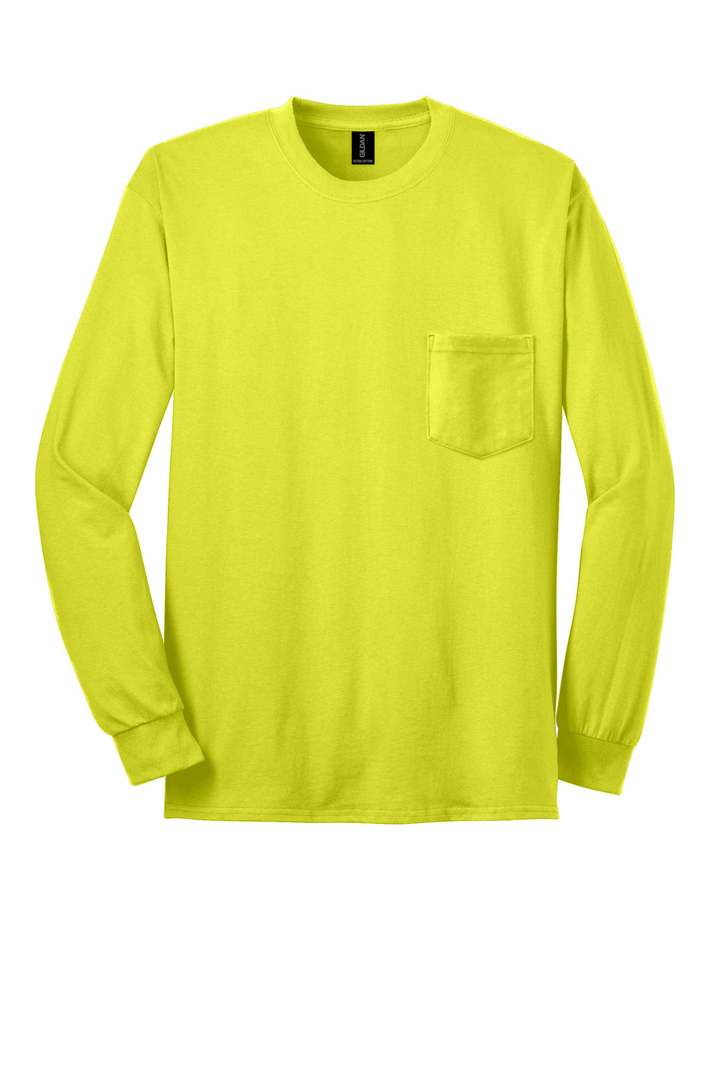 Gildan - Ultra Cotton 100% US Cotton Long Sleeve T-Shirt with Pocket.  2410