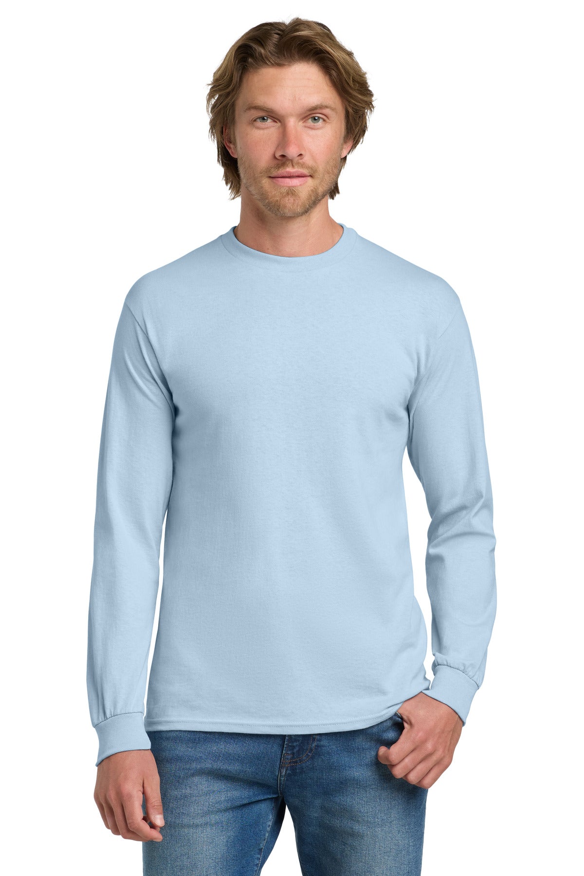Gildan - Heavy Cotton 100% Cotton Long Sleeve T-Shirt.  5400