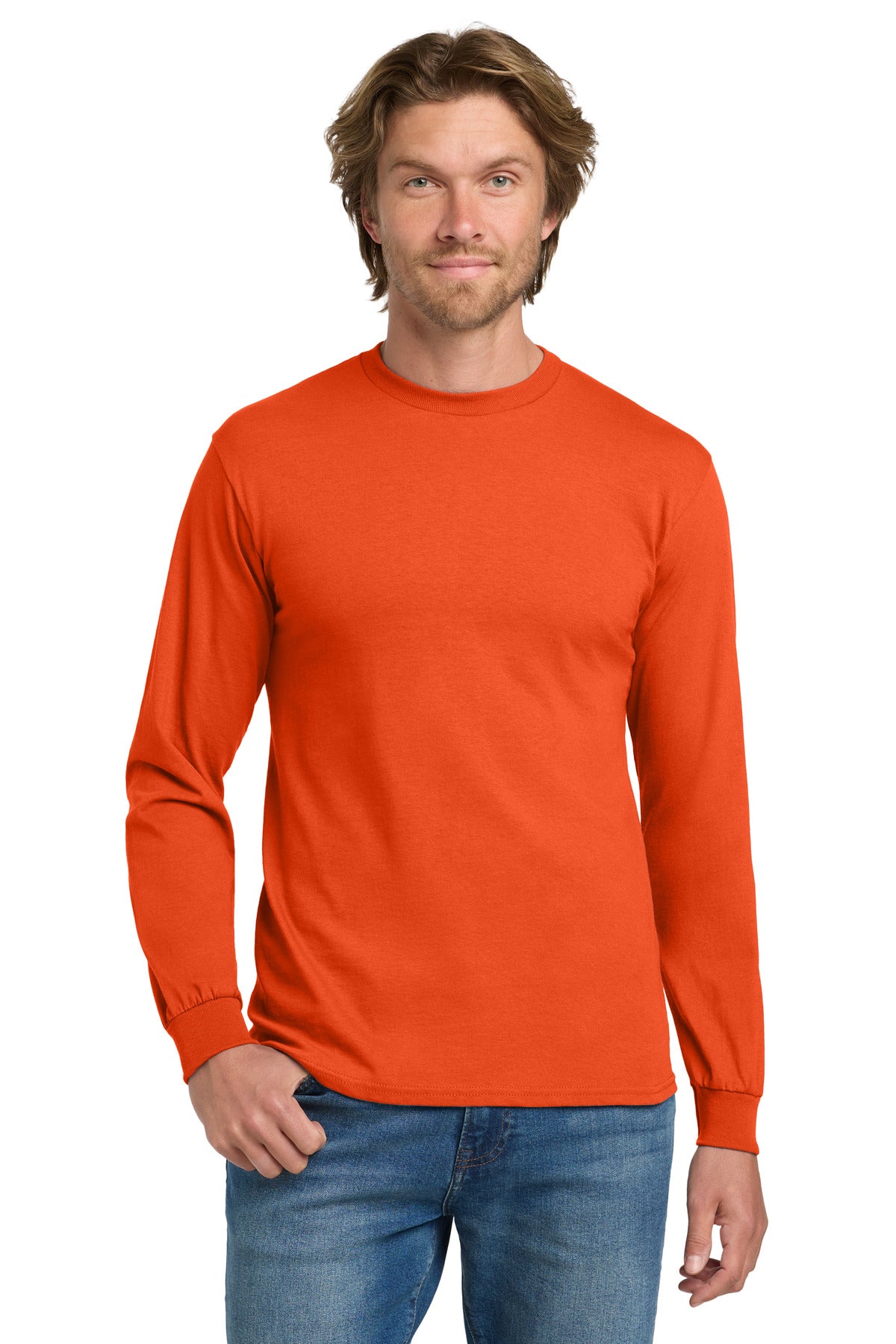 Gildan - Heavy Cotton 100% Cotton Long Sleeve T-Shirt.  5400