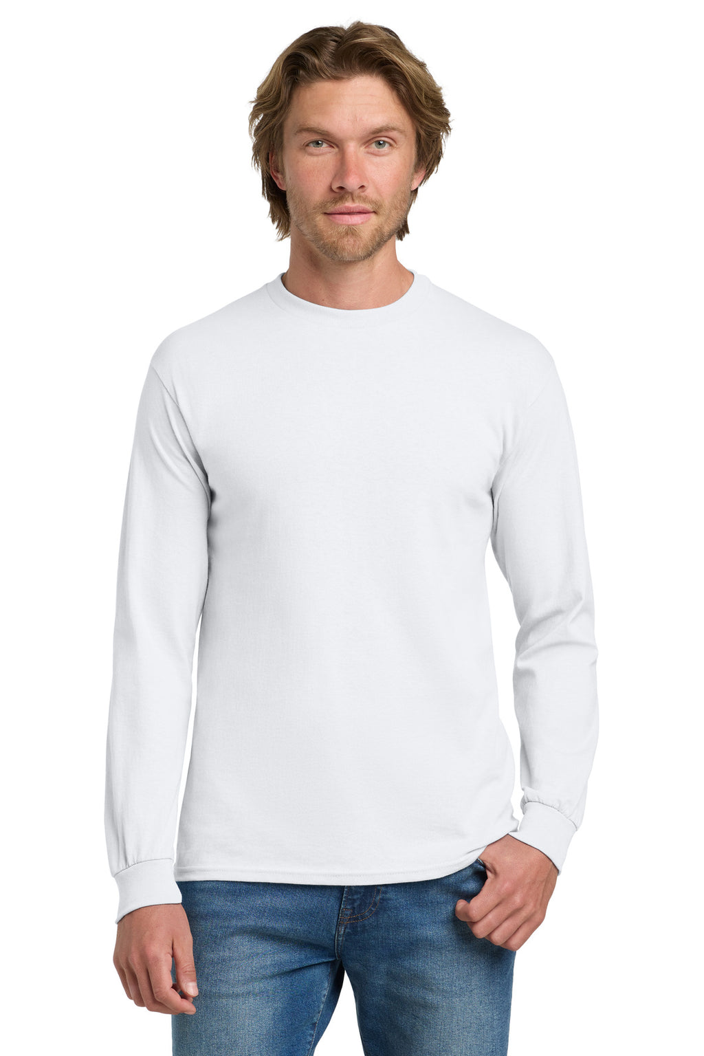 Gildan - Heavy Cotton 100% Cotton Long Sleeve T-Shirt.  5400