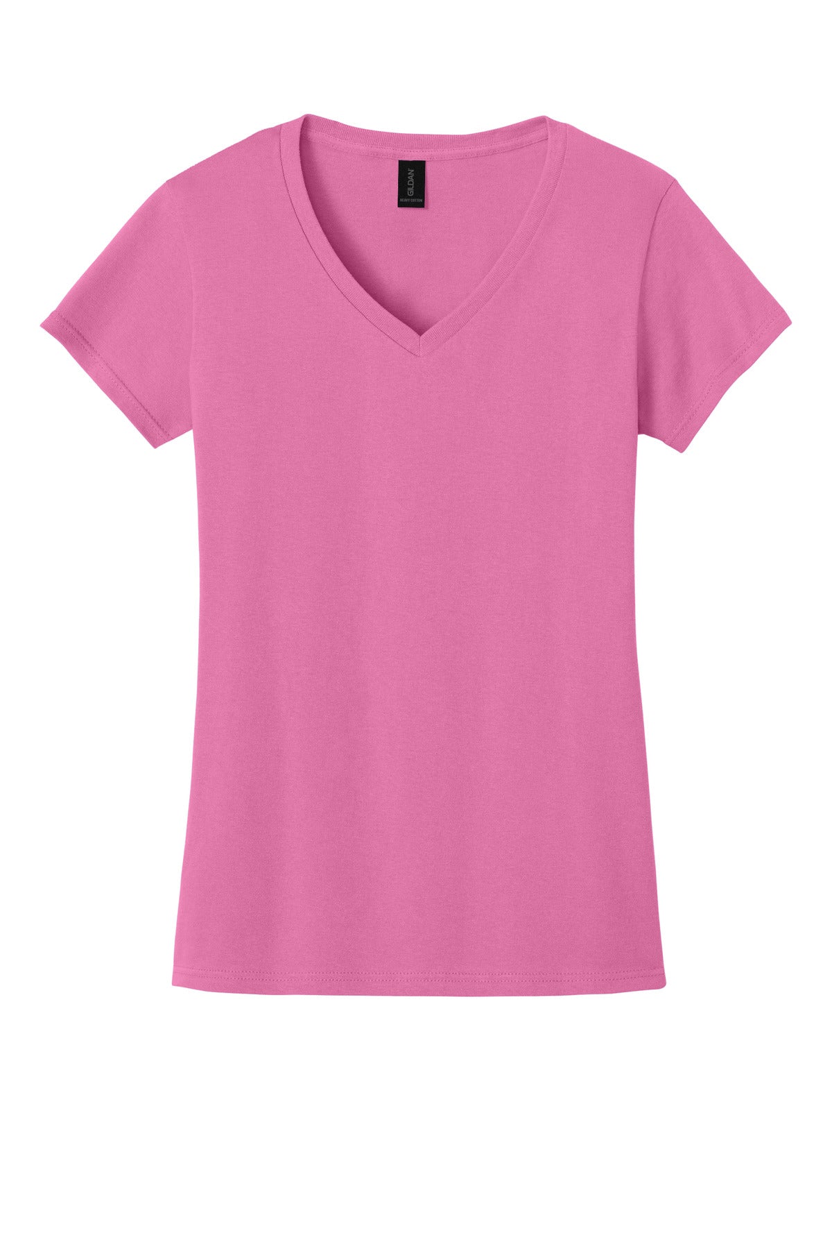 Gildan Women's Heavy Cotton 100% Cotton V-Neck T-Shirt. 5V00L