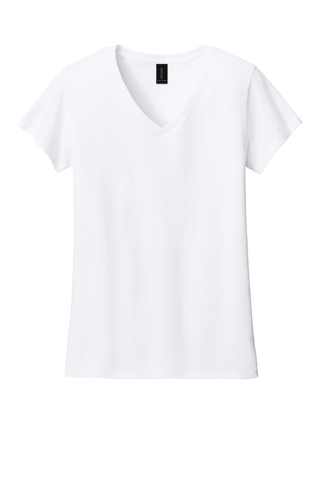 Gildan Women's Heavy Cotton 100% Cotton V-Neck T-Shirt. 5V00L