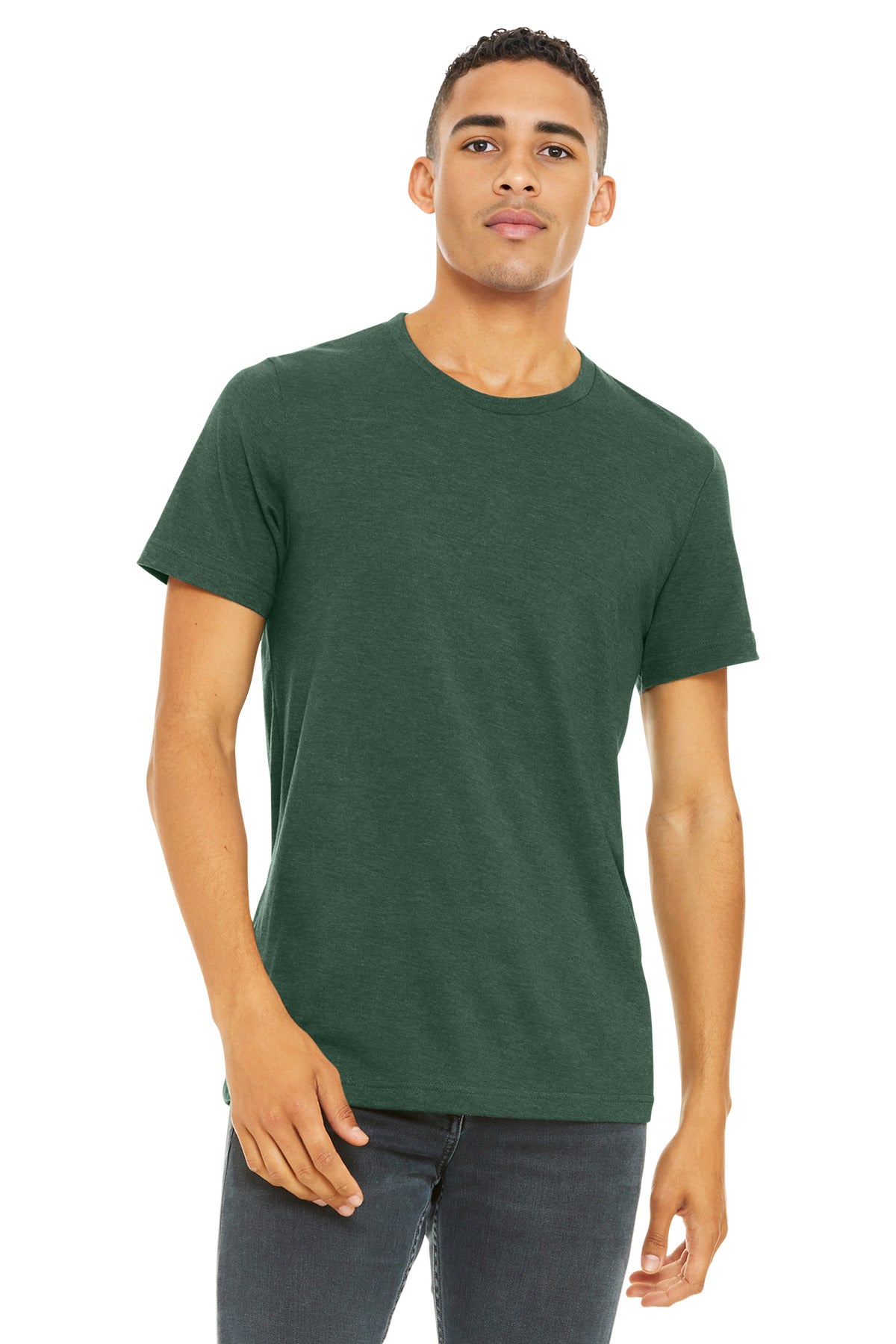 BELLA+CANVAS  Unisex Heather CVC Short Sleeve Tee. BC3001CVC