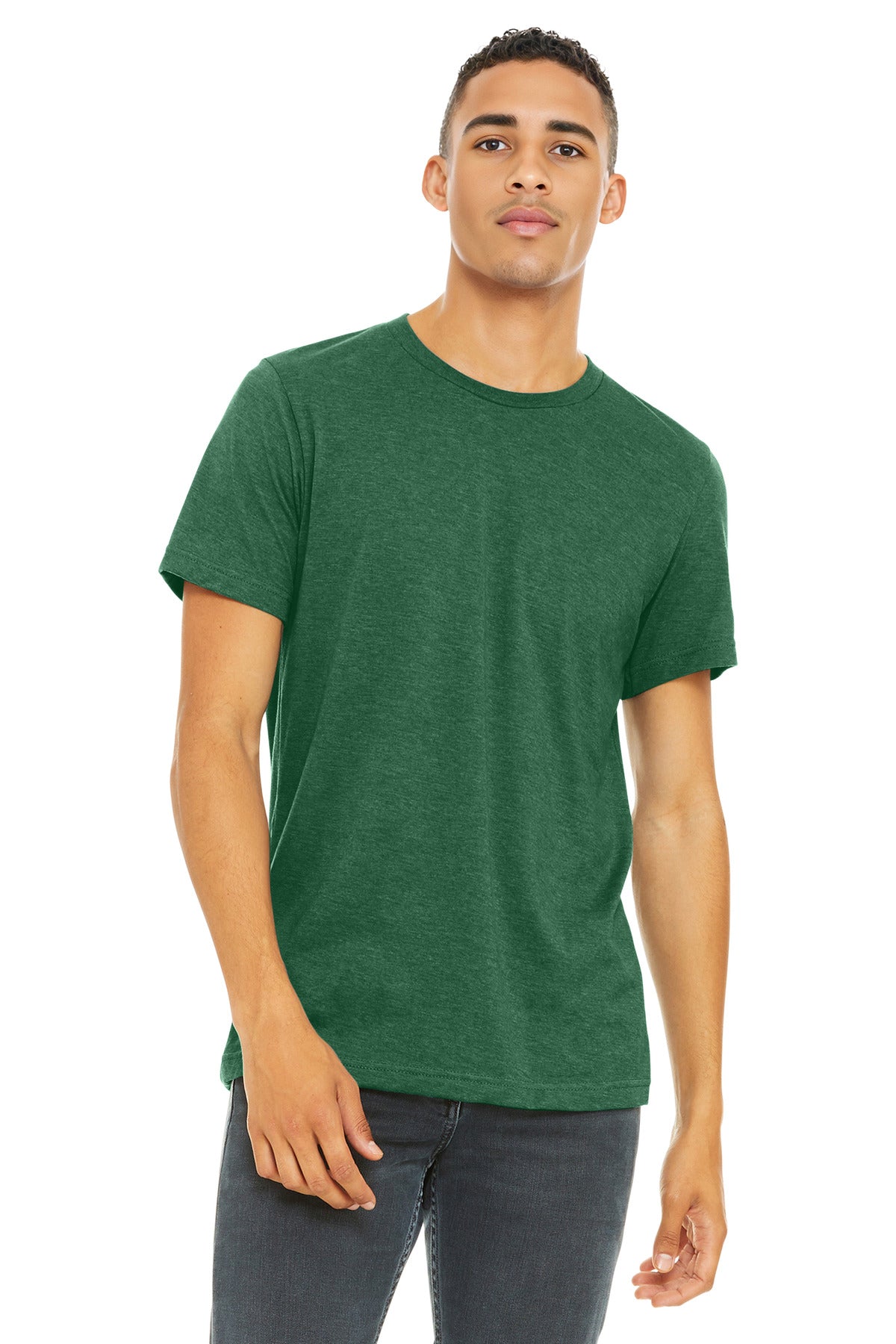 BELLA+CANVAS  Unisex Heather CVC Short Sleeve Tee. BC3001CVC