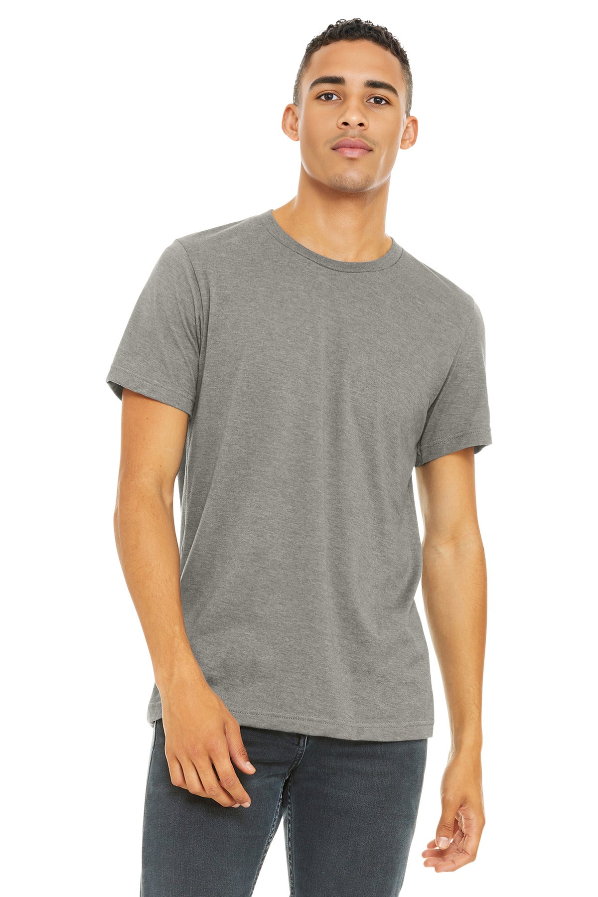 BELLA+CANVAS  Unisex Heather CVC Short Sleeve Tee. BC3001CVC