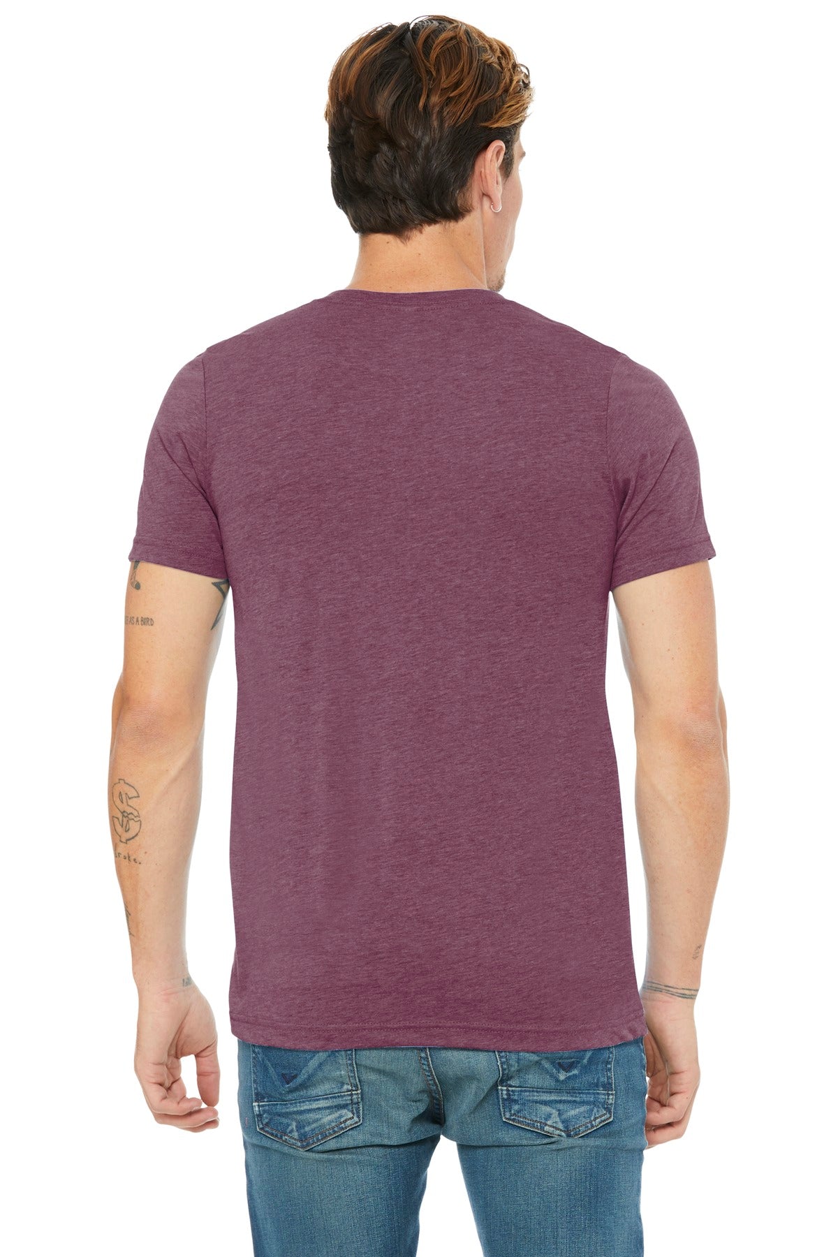 BELLA+CANVAS  Unisex Triblend Short Sleeve V-Neck Te. BC3415