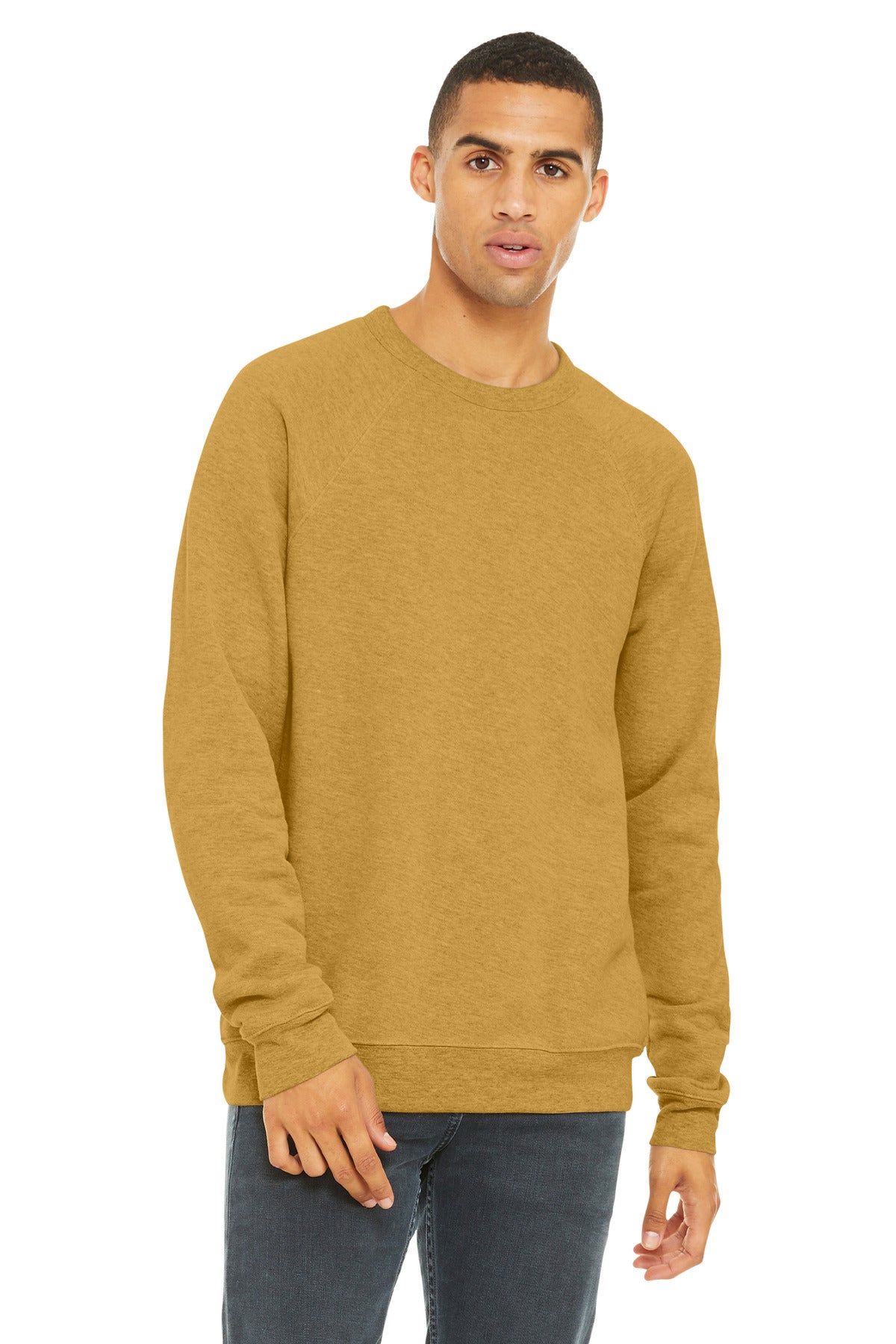 BELLA+CANVAS  Unisex Sponge Fleece Raglan Sweatshirt. BC3901