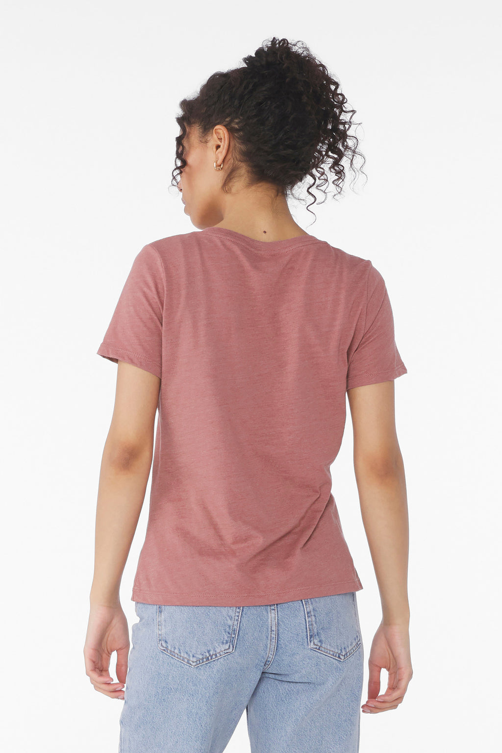 BELLA+CANVAS Women's Relaxed Heather CVC V-Neck Tee BC6405CVC