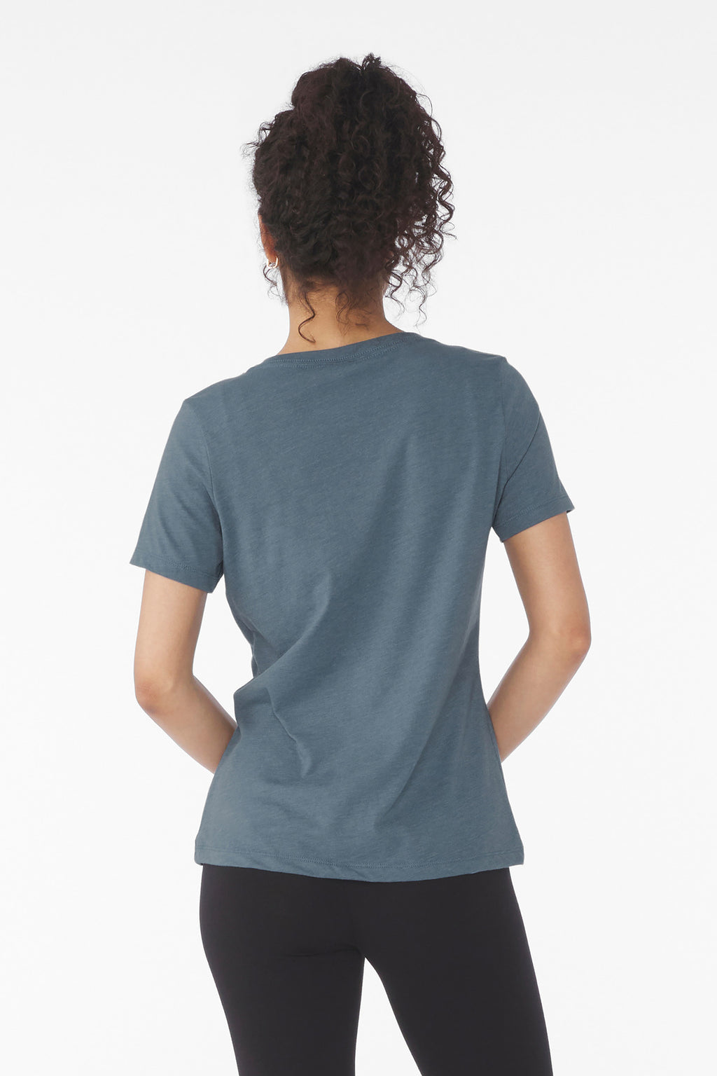 BELLA+CANVAS Women's Relaxed Heather CVC V-Neck Tee BC6405CVC