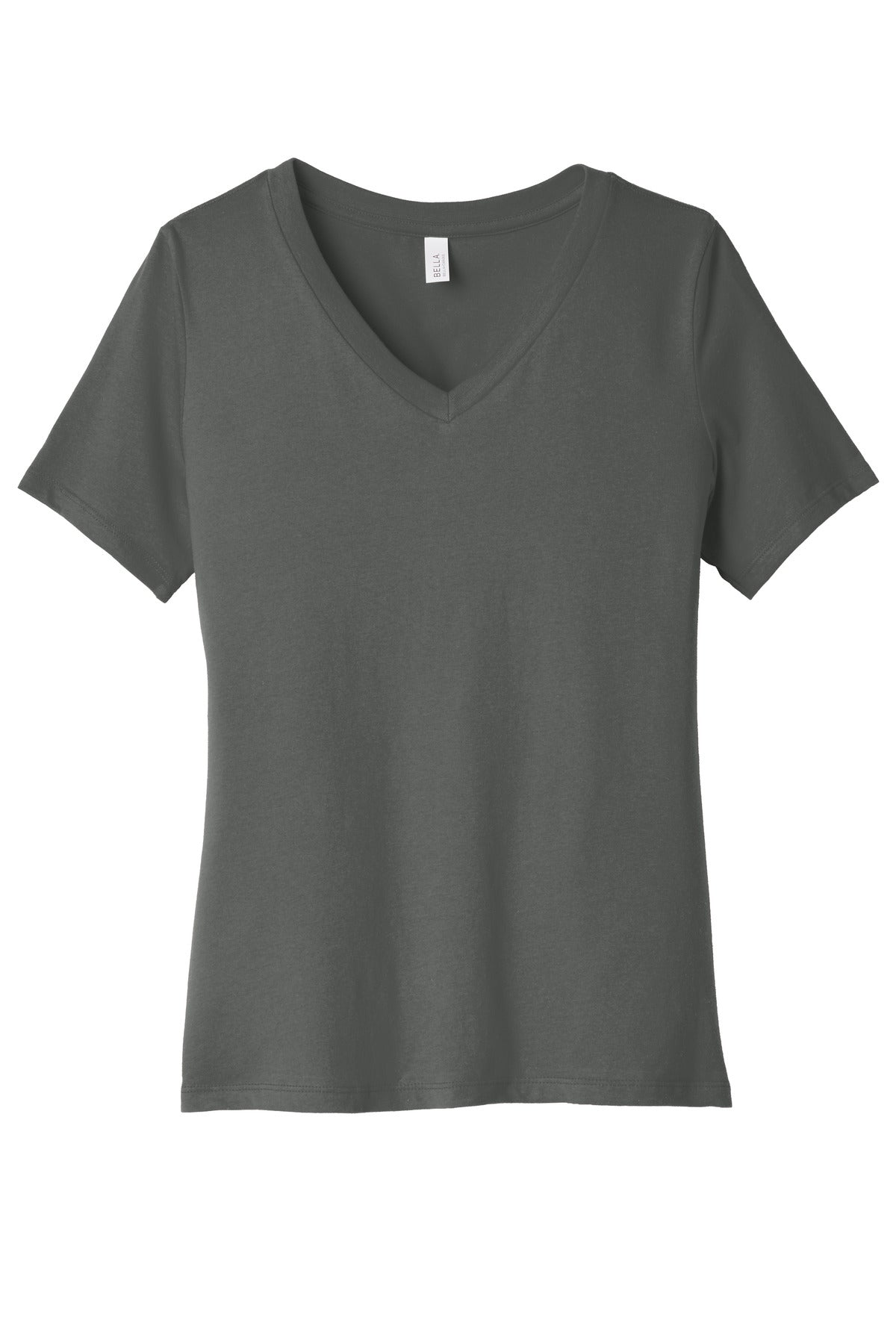 BELLA+CANVAS  Women's Relaxed Jersey Short Sleeve V-Neck Tee. BC6405