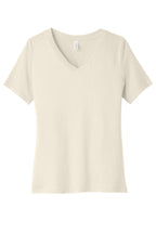 BELLA+CANVAS  Women's Relaxed Jersey Short Sleeve V-Neck Tee. BC6405
