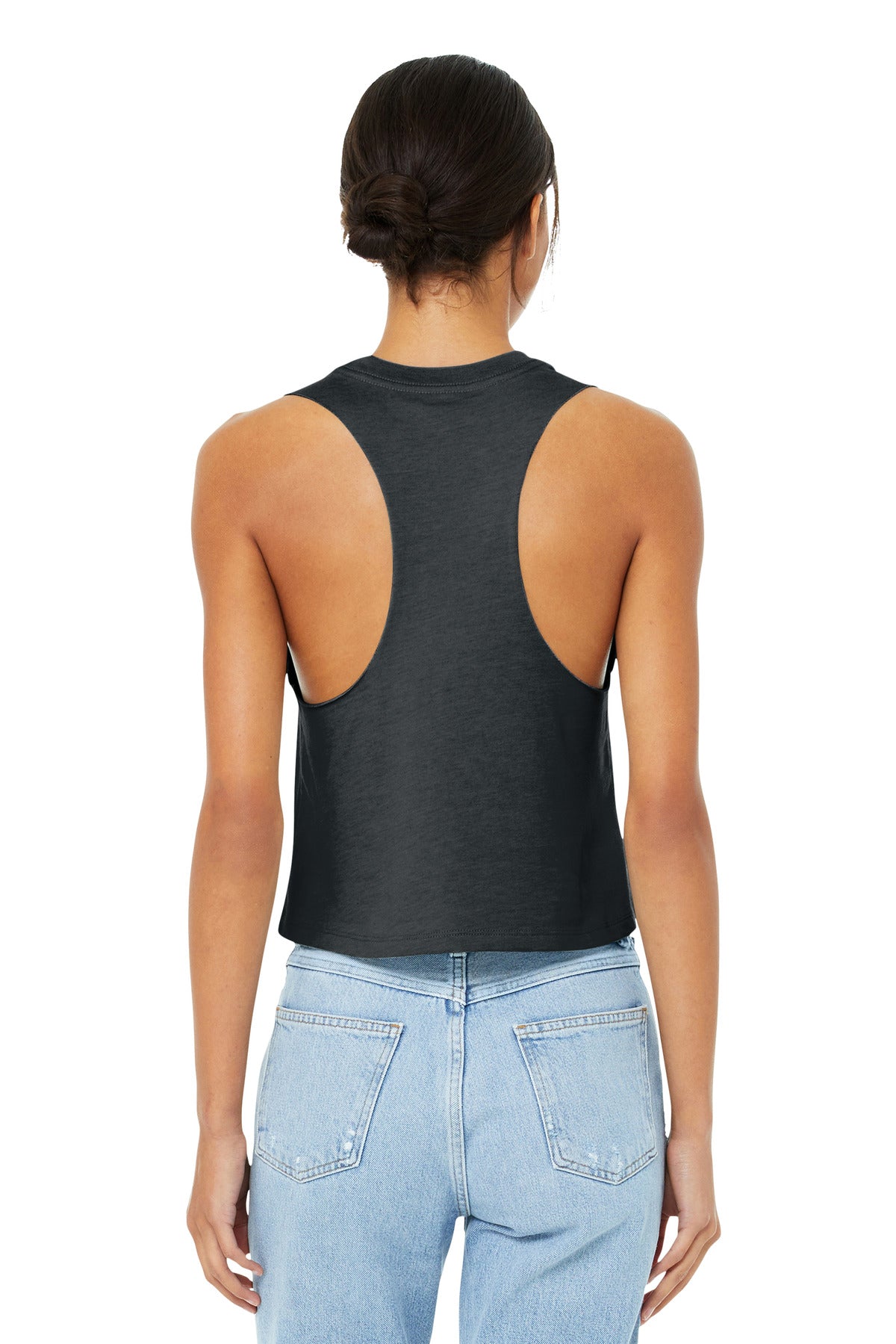 BELLA+CANVAS  Women's Racerback Cropped Tank. BC6682