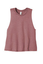 BELLA+CANVAS  Women's Racerback Cropped Tank. BC6682