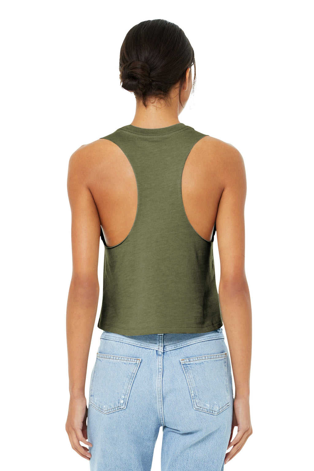 BELLA+CANVAS  Women's Racerback Cropped Tank. BC6682