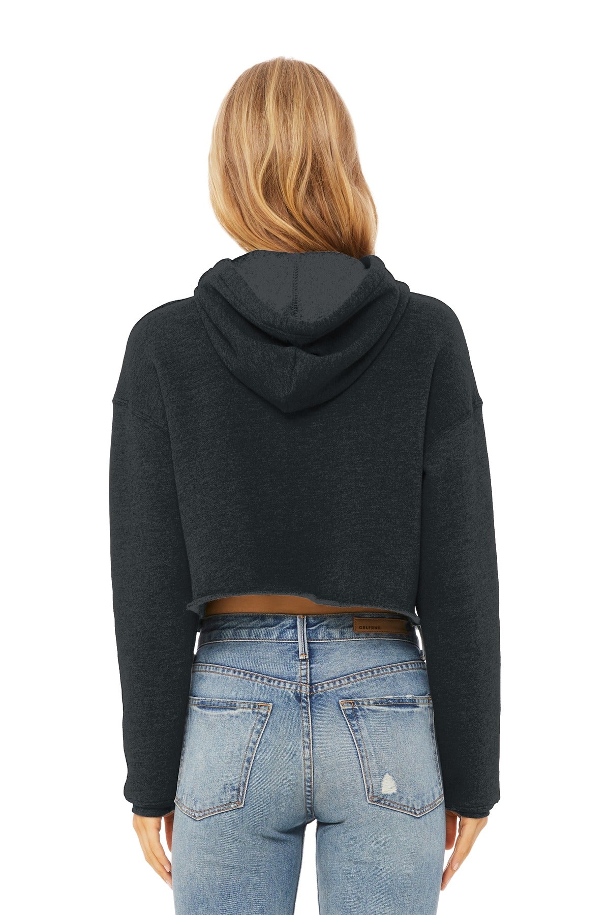BELLA+CANVAS  Women's Sponge Fleece Cropped Fleece Hoodie. BC7502