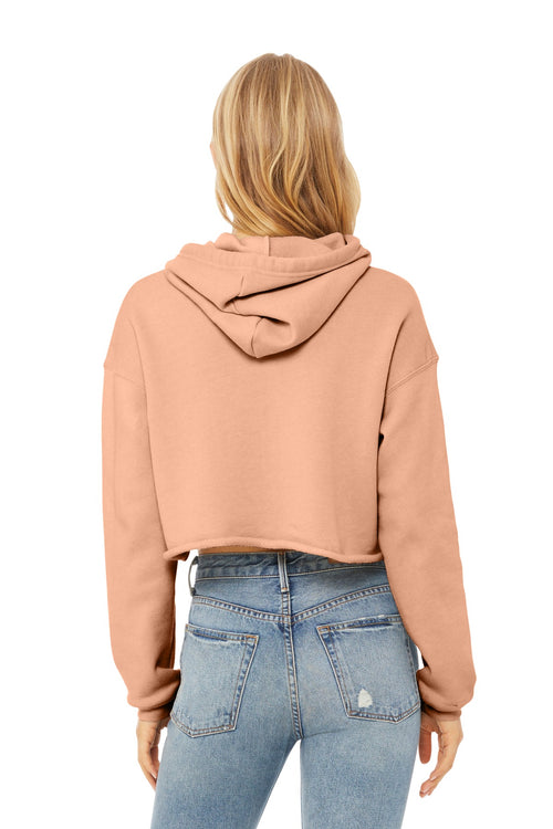 BELLA+CANVAS  Women's Sponge Fleece Cropped Fleece Hoodie. BC7502