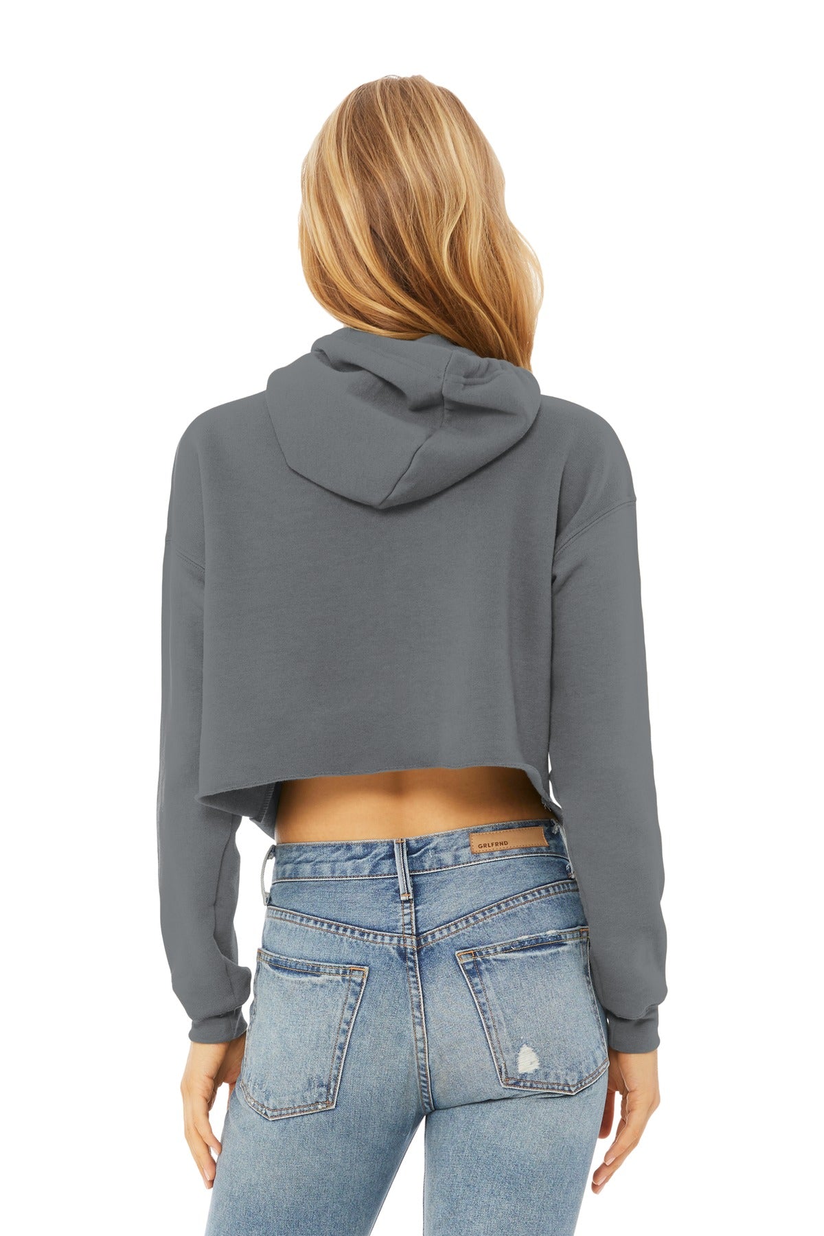 BELLA+CANVAS  Women's Sponge Fleece Cropped Fleece Hoodie. BC7502