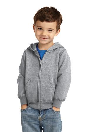 Port & Co Toddler Core Fleece Full-Zip Hooded Sweatshirt. CAR78TZH