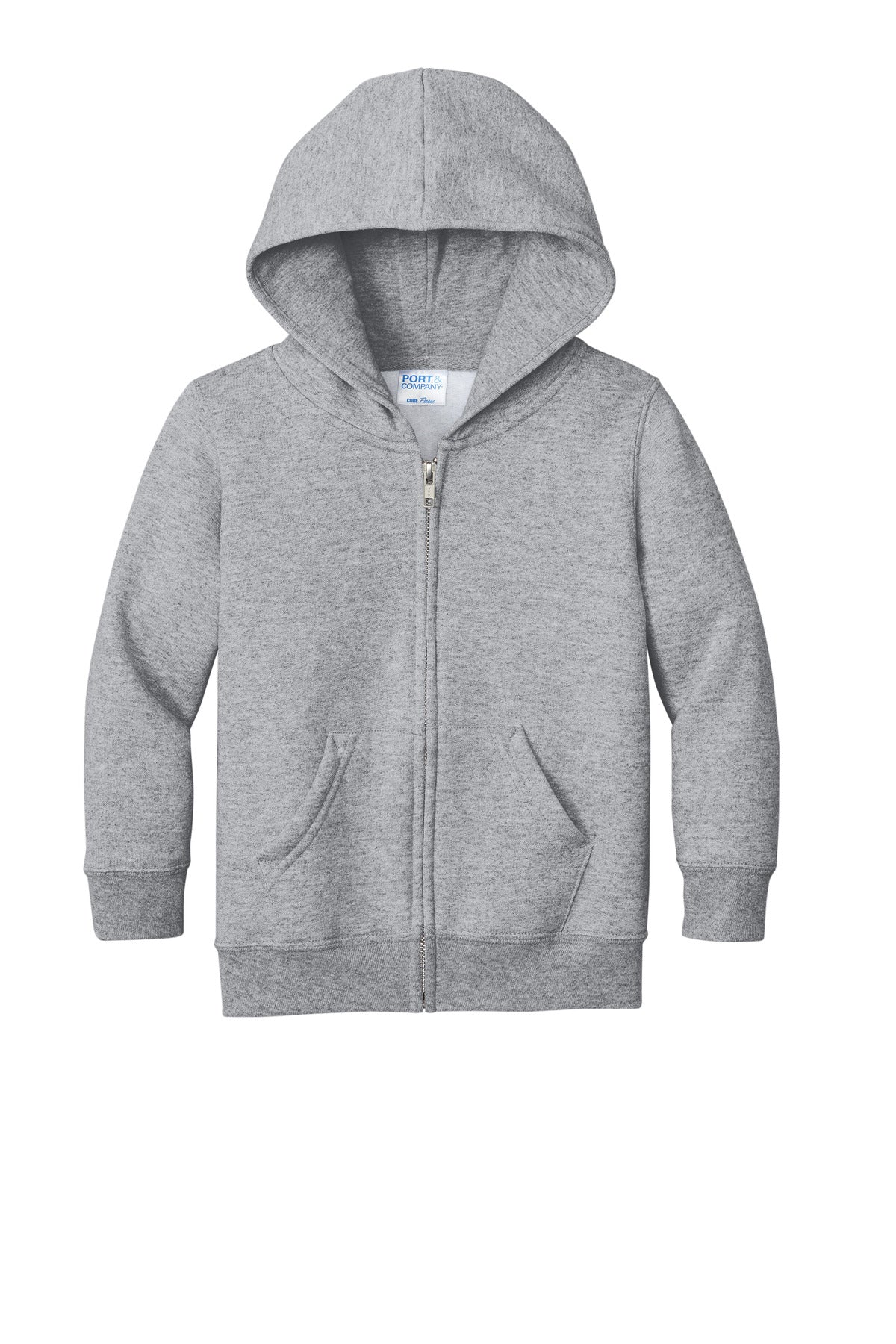 Port & Co Toddler Core Fleece Full-Zip Hooded Sweatshirt. CAR78TZH