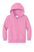 Port & Co Toddler Core Fleece Full-Zip Hooded Sweatshirt. CAR78TZH