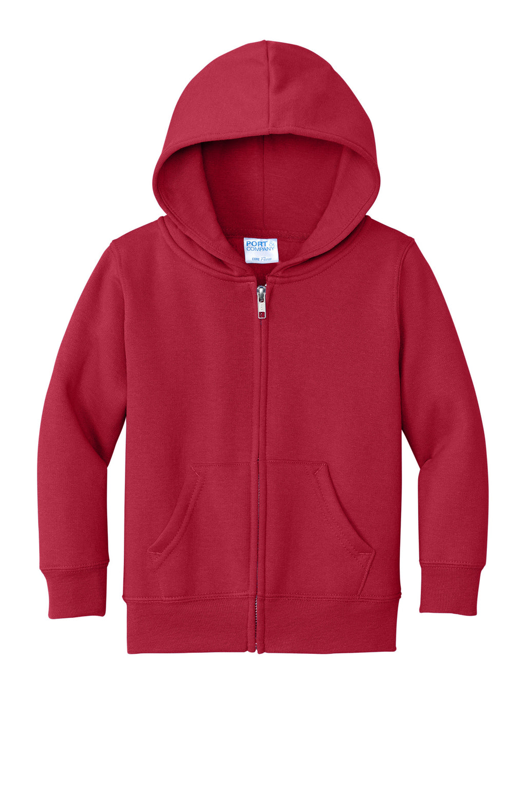 Port & Co Toddler Core Fleece Full-Zip Hooded Sweatshirt. CAR78TZH