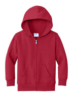 Port & Co Toddler Core Fleece Full-Zip Hooded Sweatshirt. CAR78TZH