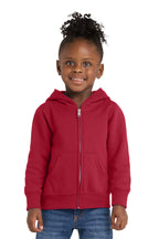 Port & Co Toddler Core Fleece Full-Zip Hooded Sweatshirt. CAR78TZH