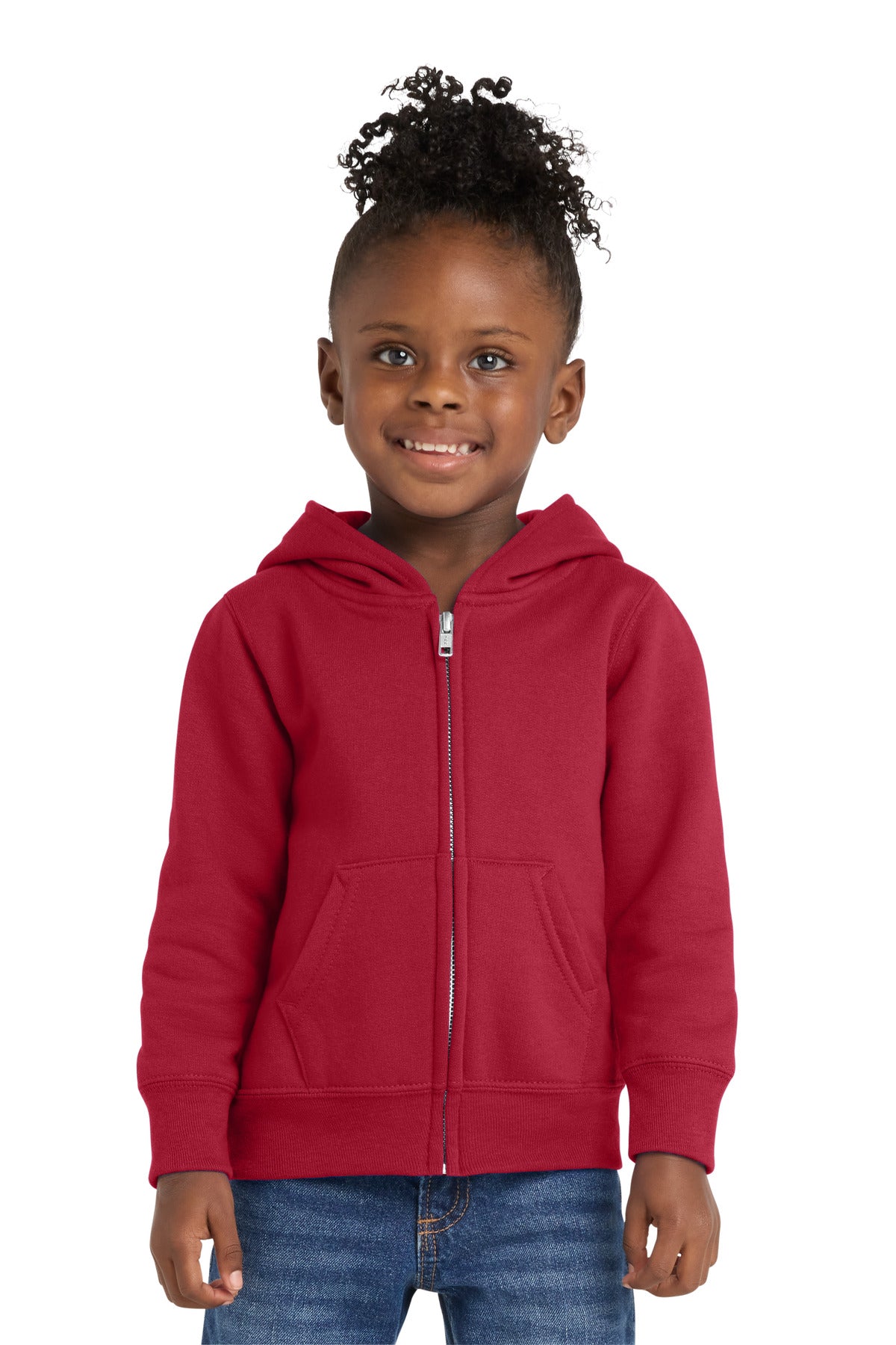 Port & Co Toddler Core Fleece Full-Zip Hooded Sweatshirt. CAR78TZH