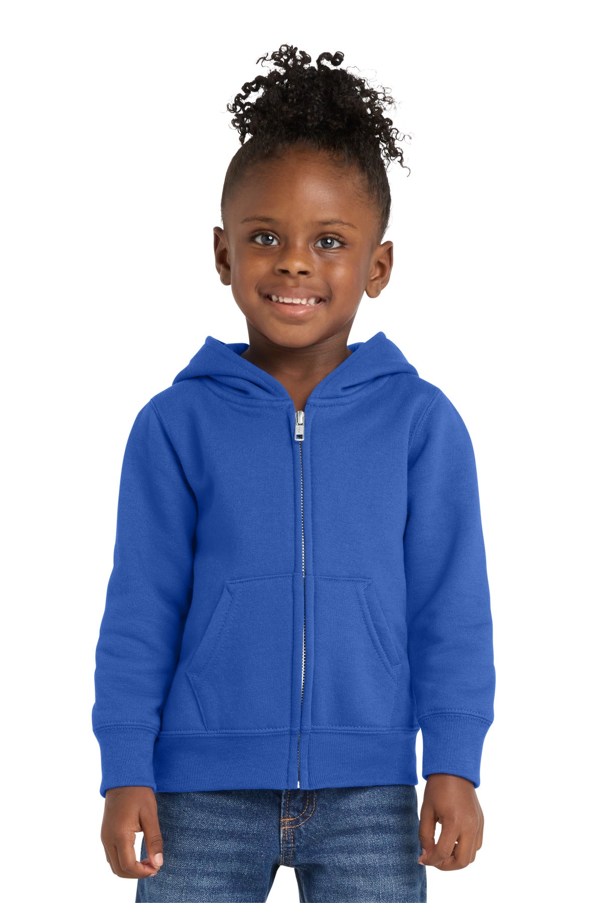 Port & Co Toddler Core Fleece Full-Zip Hooded Sweatshirt. CAR78TZH