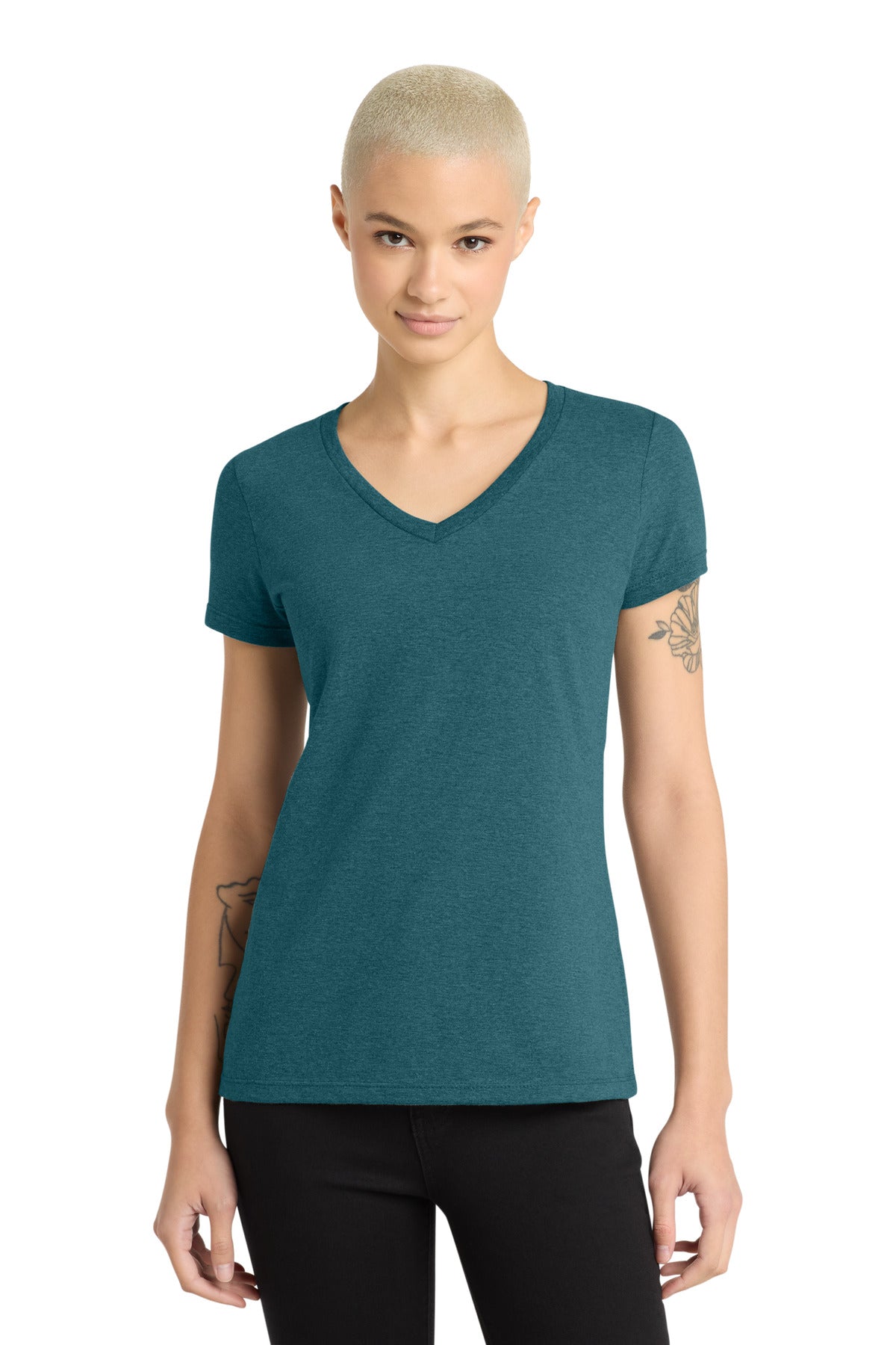 District - Women's Perfect Weight V-Neck Tee. DM1170L