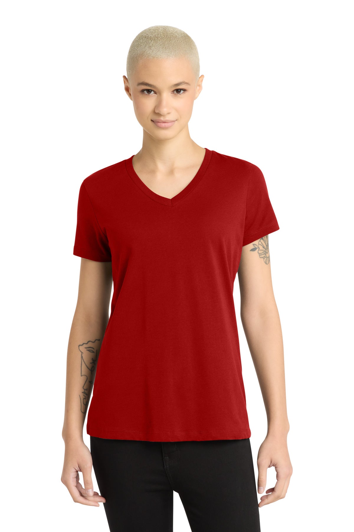 District - Women's Perfect Weight V-Neck Tee. DM1170L