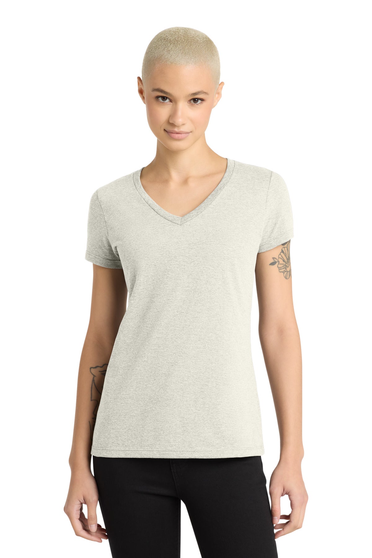 District - Women's Perfect Weight V-Neck Tee. DM1170L