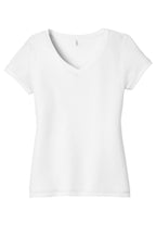 District Women's Perfect Tri V-Neck Tee. DM1350L