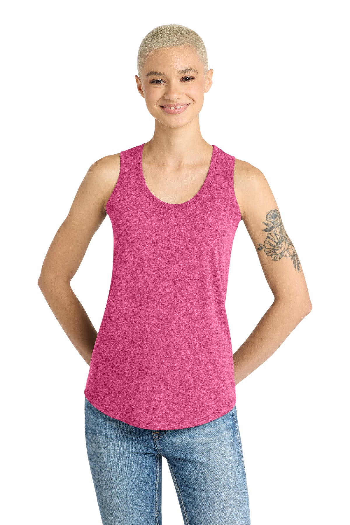 District  Women's Perfect Tri Racerback Tank. DM138L