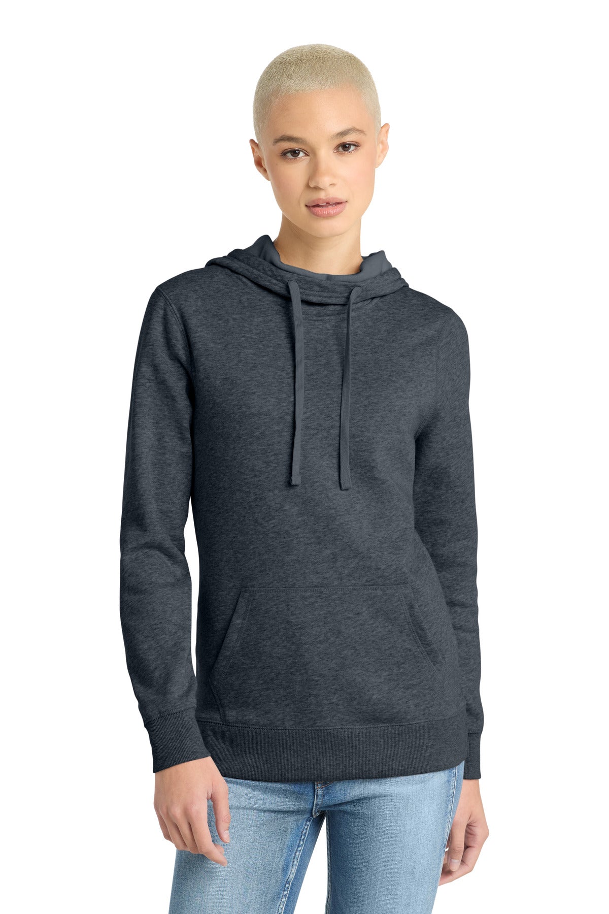 District  Women's Lightweight Fleece Hoodie. DM493