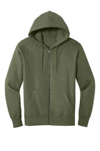 District  Perfect Weight  Fleece Full-Zip Hoodie DT1103