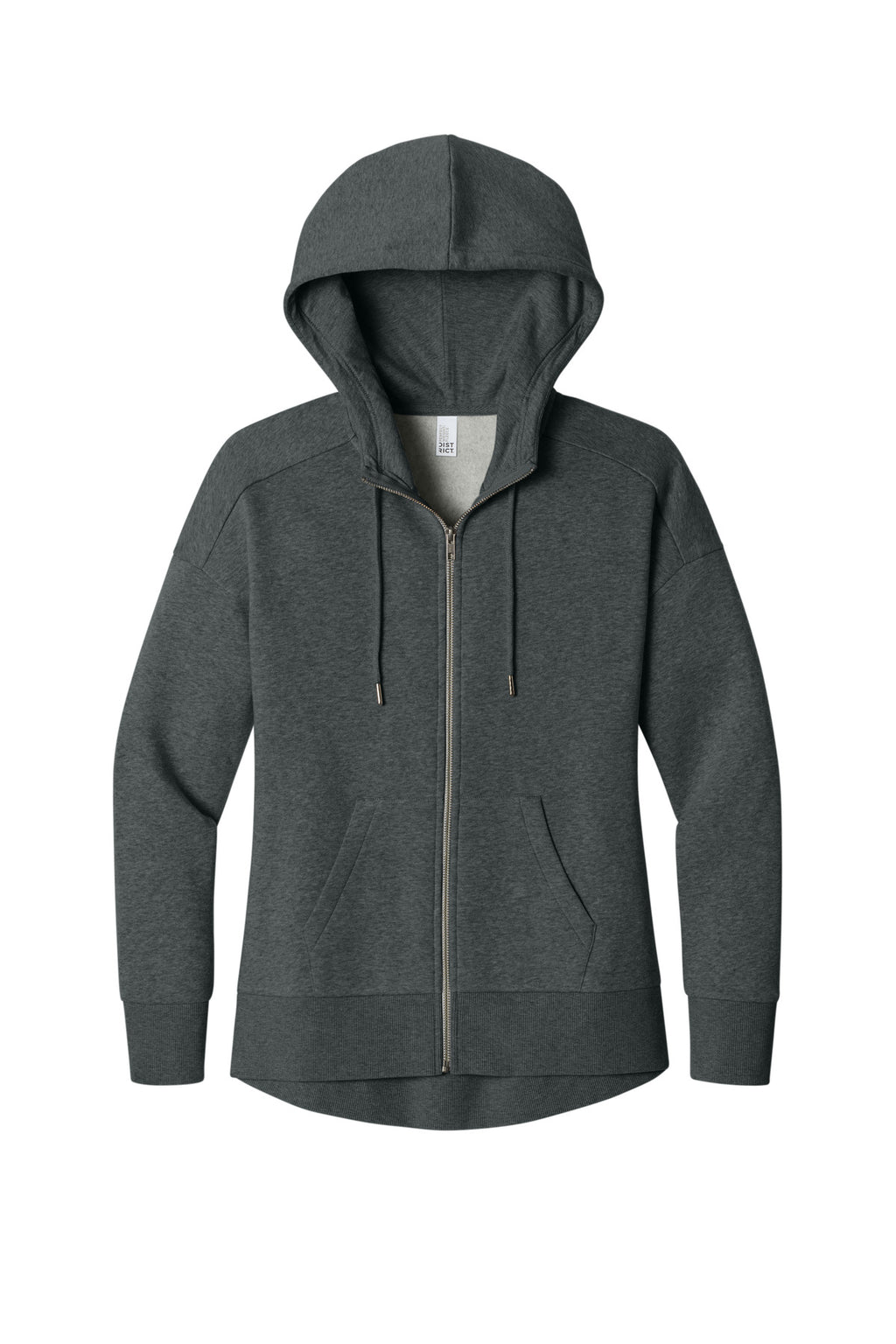 District  Women's Perfect Weight  Fleece Drop Shoulder Full-Zip Hoodie DT1104
