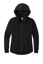 District  Women's Perfect Weight  Fleece Drop Shoulder Full-Zip Hoodie DT1104