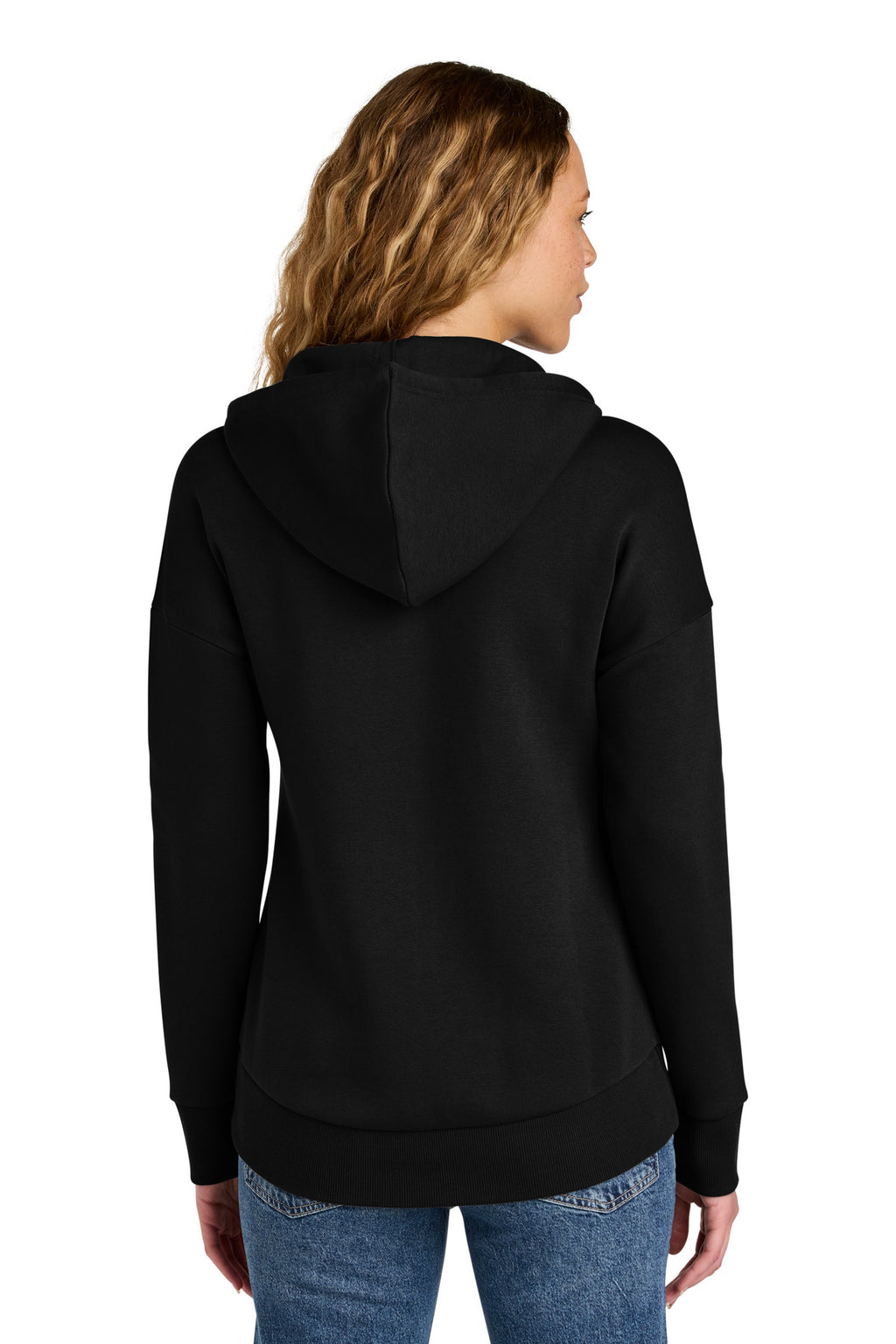 District  Women's Perfect Weight  Fleece Drop Shoulder Full-Zip Hoodie DT1104