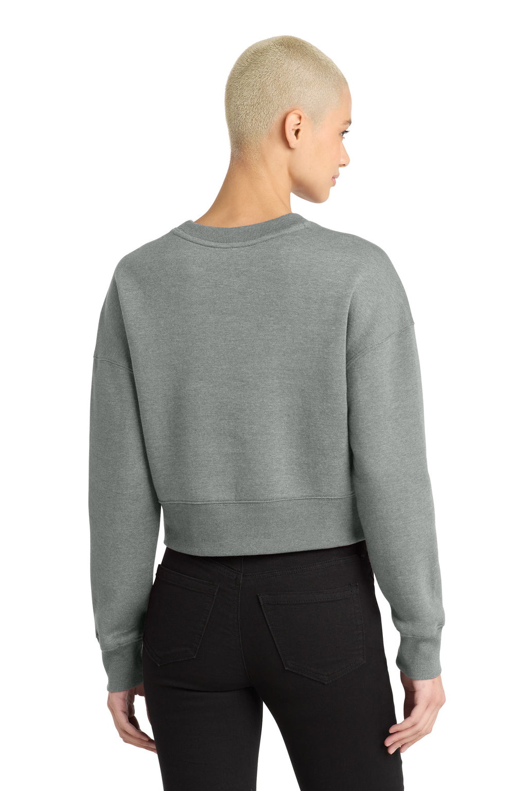 District  Women's Perfect Weight  Fleece Cropped Crew DT1105