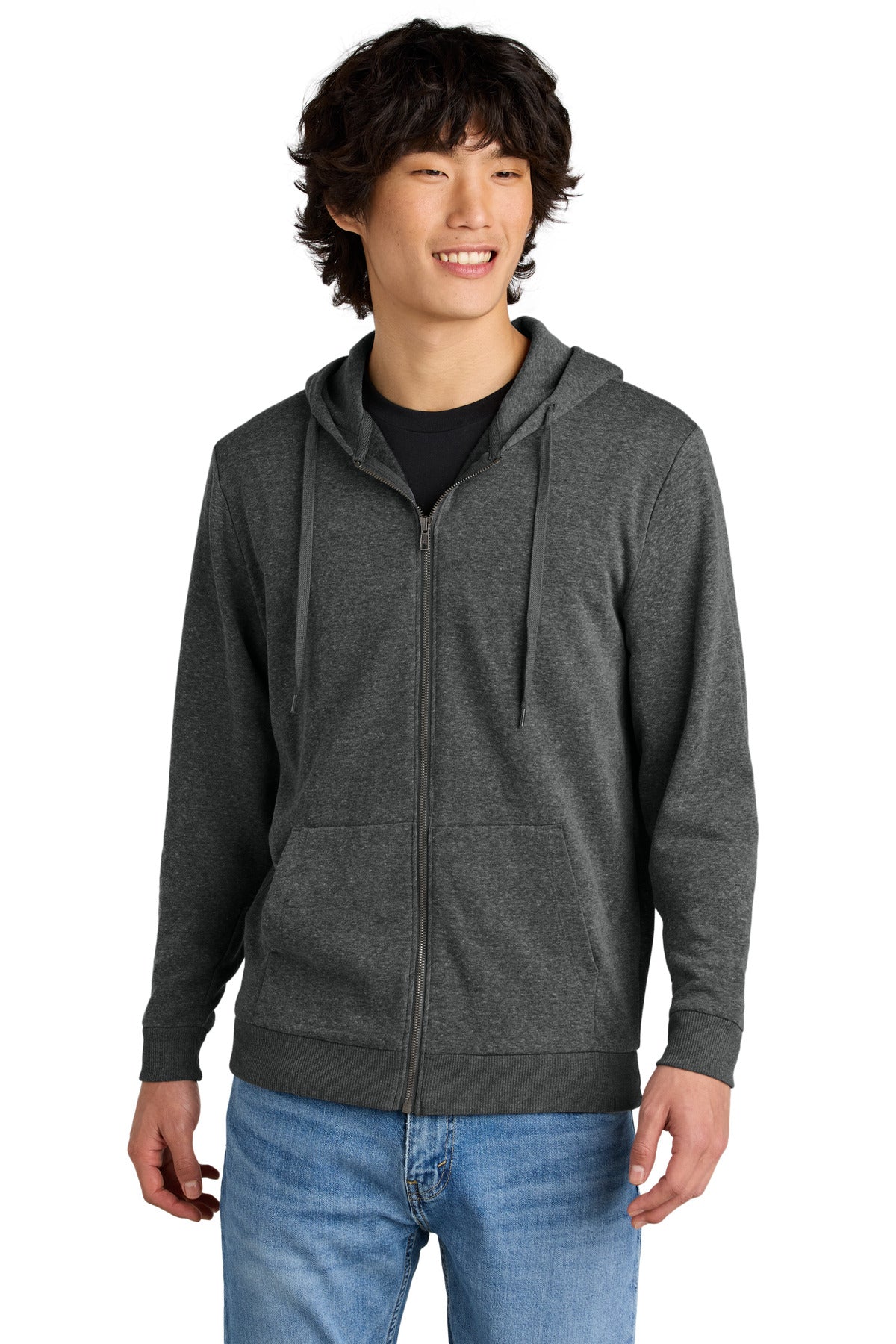 District Perfect Tri Fleece Full-Zip Hoodie DT1302