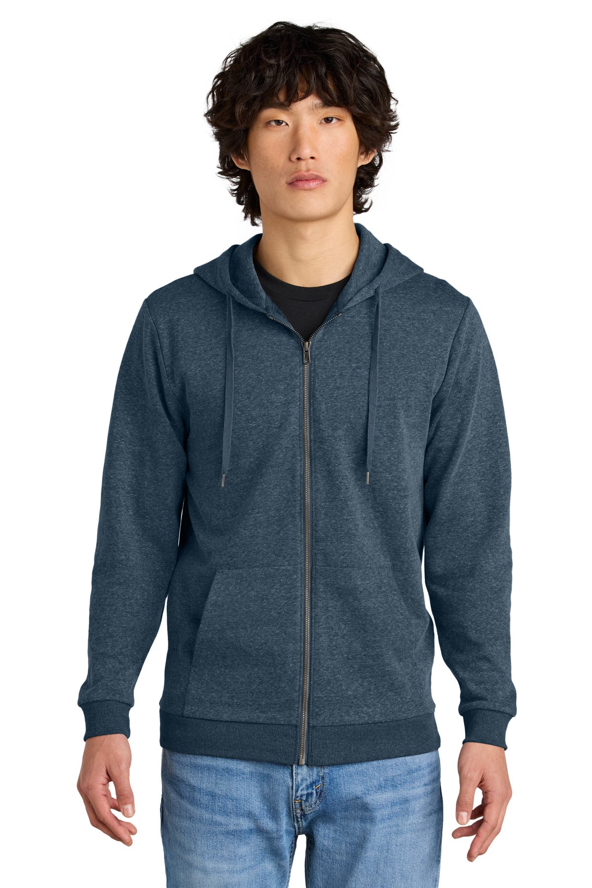 District Perfect Tri Fleece Full-Zip Hoodie DT1302