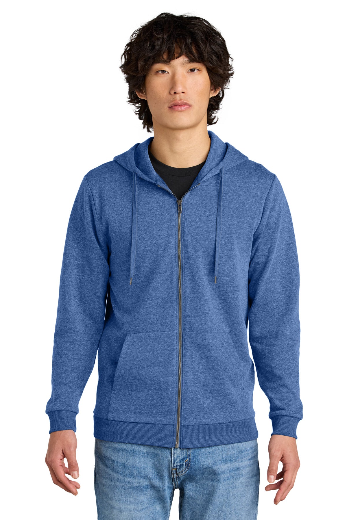 District Perfect Tri Fleece Full-Zip Hoodie DT1302