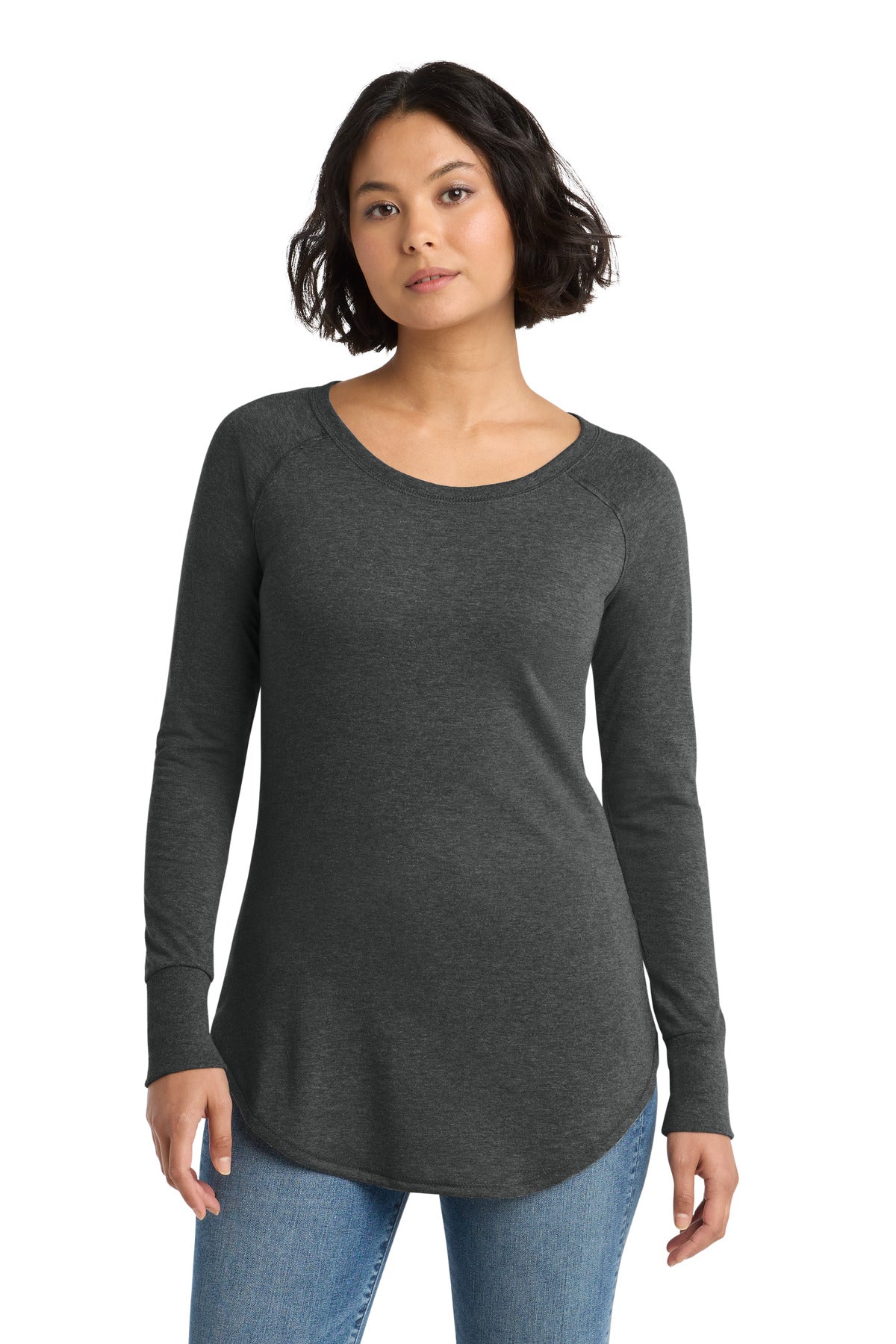 District  Women's Perfect Tri  Long Sleeve Tunic Tee. DT132L