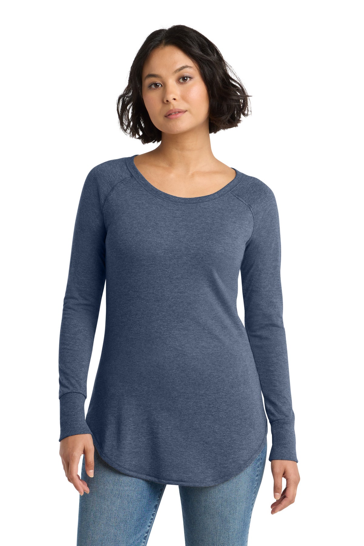 District  Women's Perfect Tri  Long Sleeve Tunic Tee. DT132L