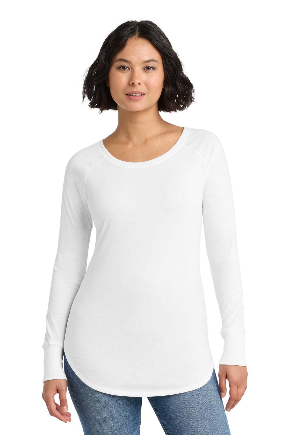 District  Women's Perfect Tri  Long Sleeve Tunic Tee. DT132L