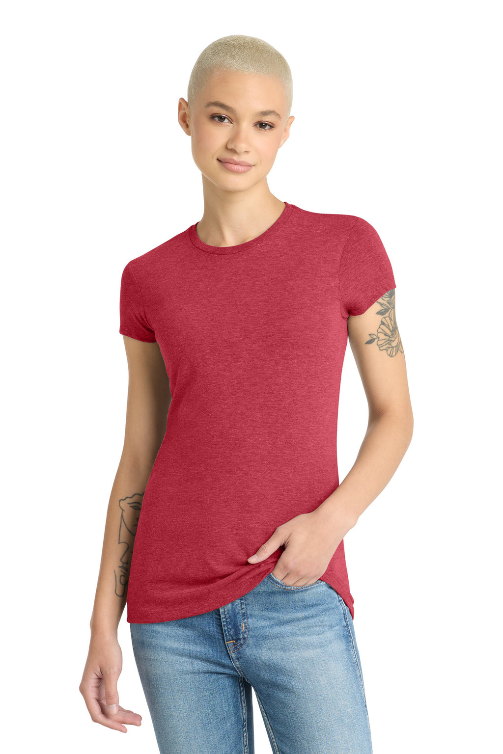 District  Women's Fitted Perfect Tri  Tee. DT155