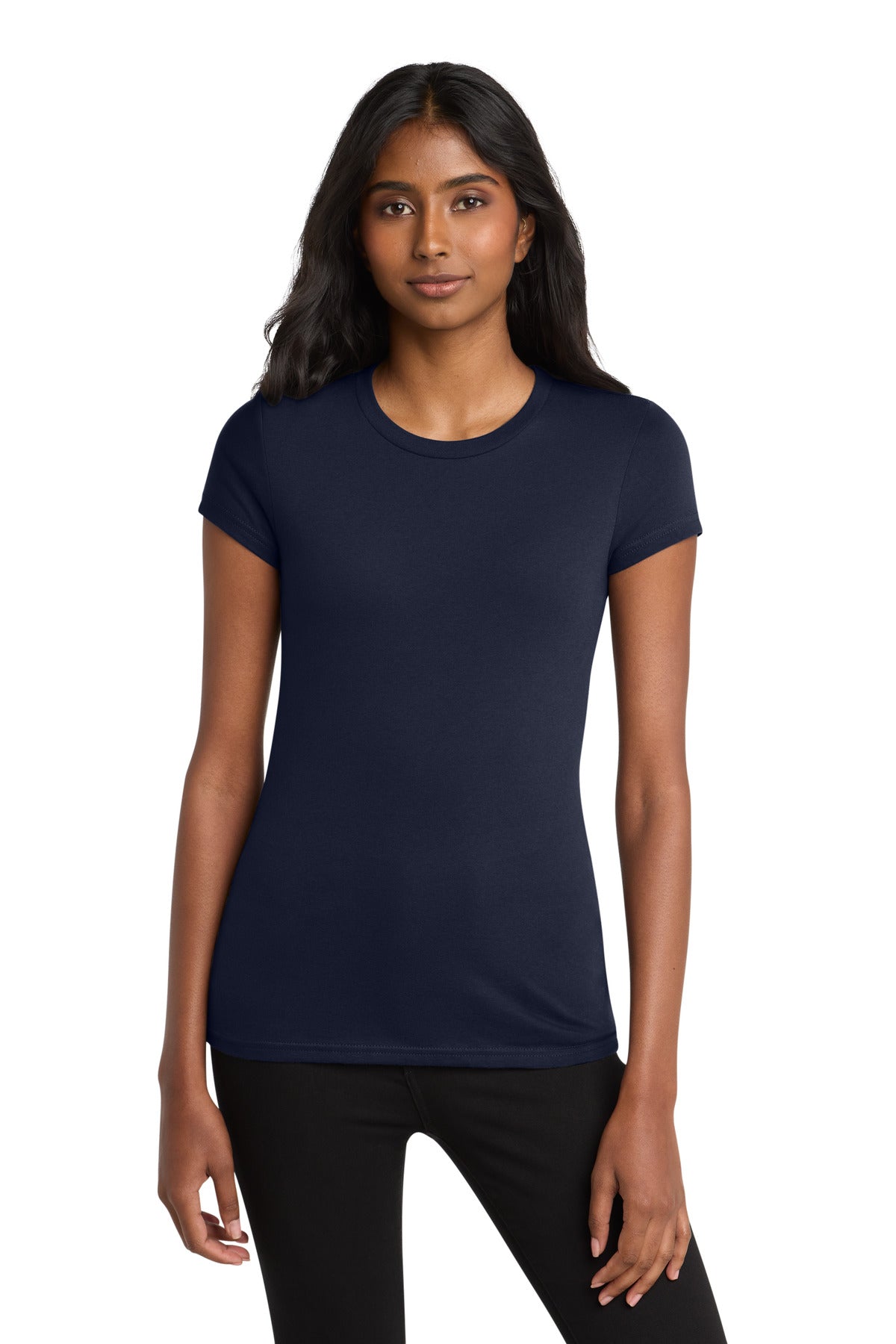 District Women's Fitted Very Important Tee. DT6001