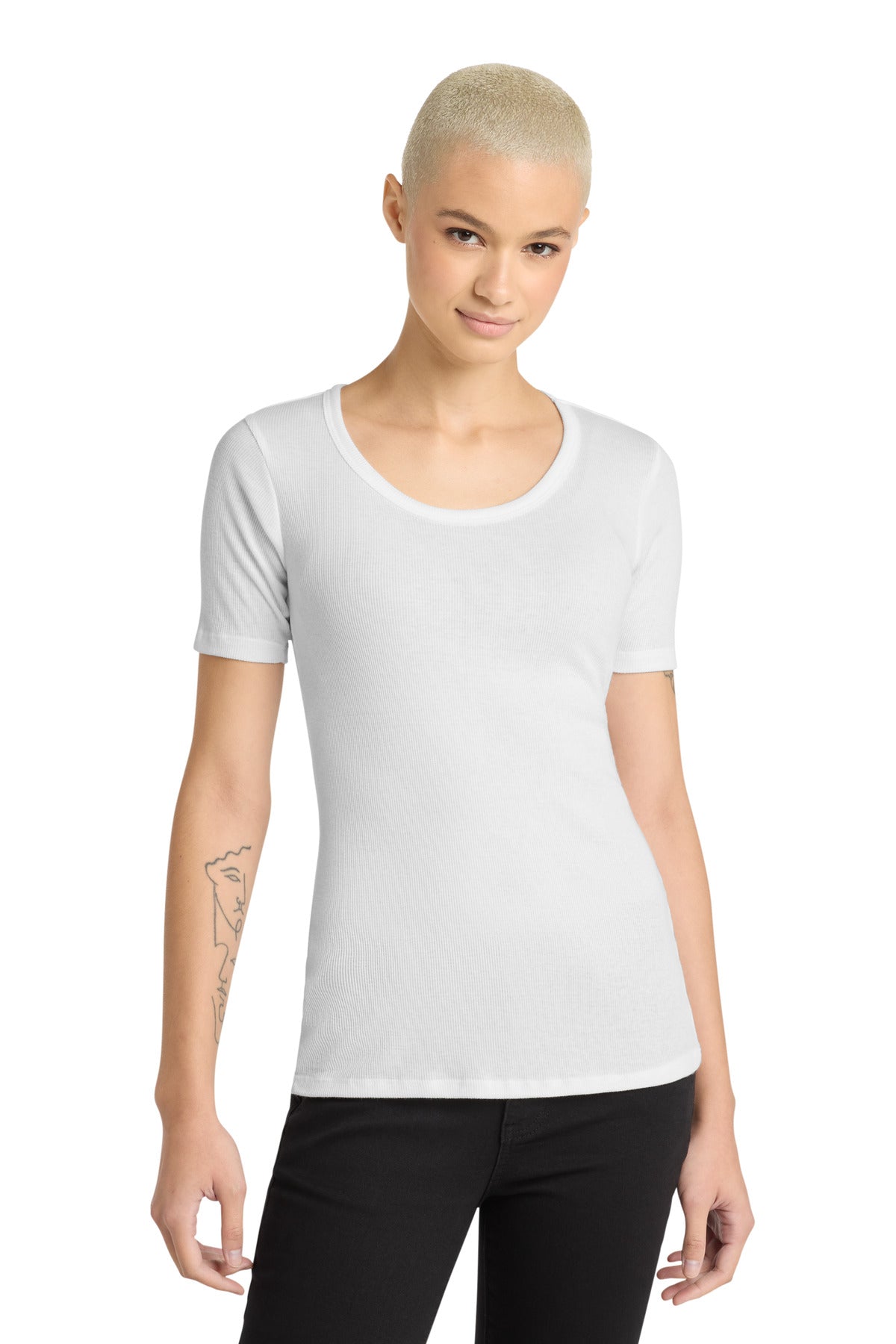 District Women's V.I.T.Rib Scoop Neck Tee DT6020