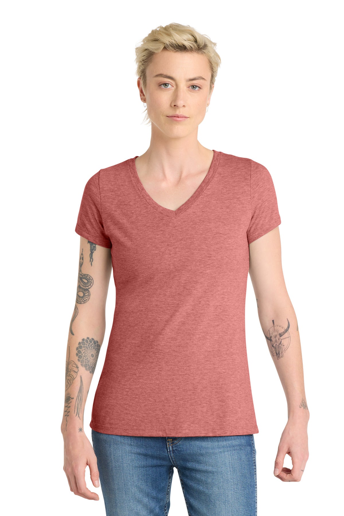 District  Women's Very Important Tee  V-Neck. DT6503